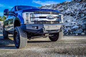Ford F-350 Front Bumper - DV8 Offroad - FBFF2-03 - Sand texture black - `17-`20